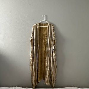Handmade gold striped kimono